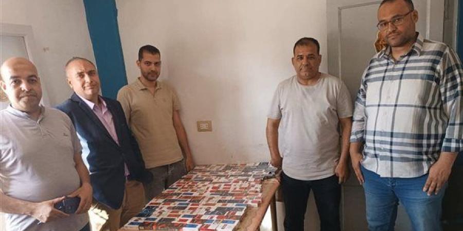 ضبط سجائر صيني مجهولة المصدر ومحظور بيعها بالفيوم