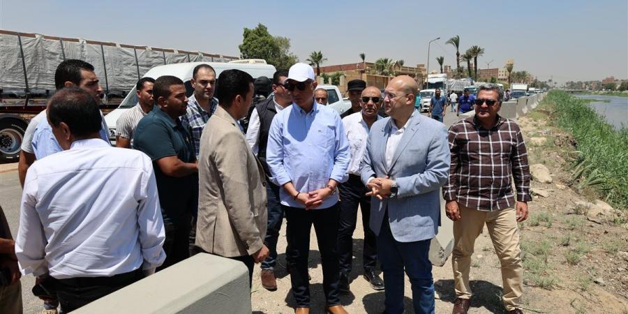 محافظ الجيزة يتفقد مشروعي تطوير محور المريوطية وكوبري السيارات أعلى مزلقان أبو النمرس