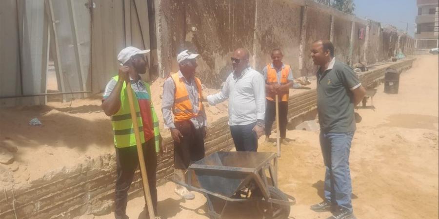 رئيس مدينة ببا يتابع الموقف التنفيذي لمشروع إحلال وتجديد المستشفى المركزي