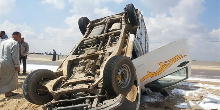 انقلاب سيارة محملة بلحوم مجهولة المصدر أسفل محور دار السلام – البلينا بسوهاج