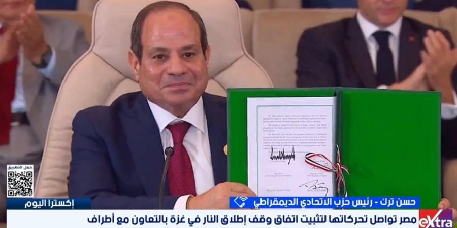 حسن ترك: مصر تواصل أداء دورها المحوري والتاريخي في دعم القضية الفلسطينية
