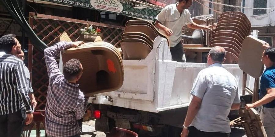 ضعيف..................حملات صباحية ومسائية لإزالة الإشغالات والمخالفات بجمرك الإسكندرية