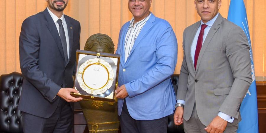 محمد مطيع يلتقي محافظ الإسكندرية استعدادًا للبطولة العربية للجودو