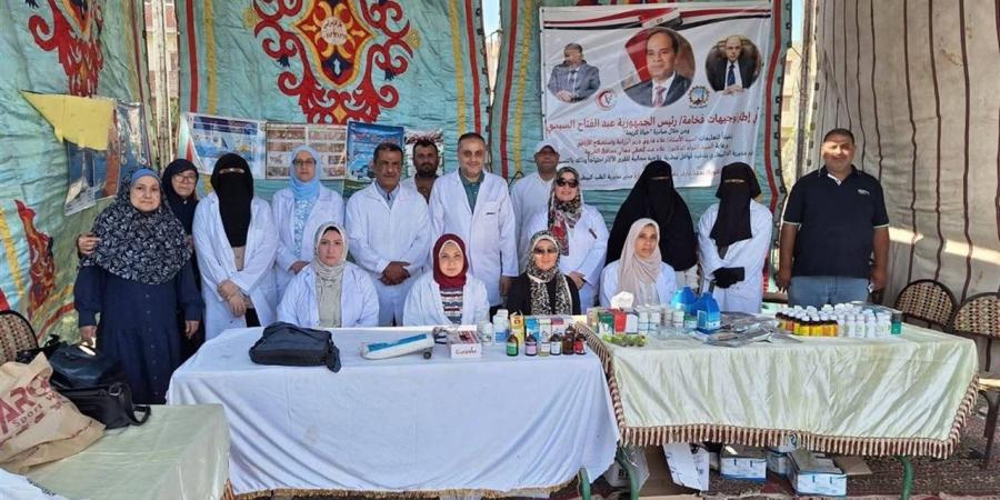 بيطري الغربية يُطلق قافلة علاجية مجانية بـ "خلوة ريشة" بطنطا.. وفحص وعلاج 3169 حيوانًا وطائرًا