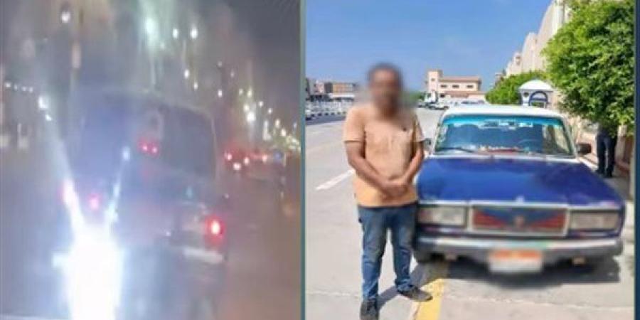 ضبط سائق وضع إضاءة عالية بمركبته في الغربية