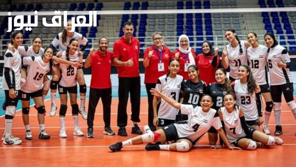 تهاني وزير الرياضة لمنتخب مصر للناشئات في الكرة الطائرة بمناسبة تتويجه بالبطولة العربية في الأردن