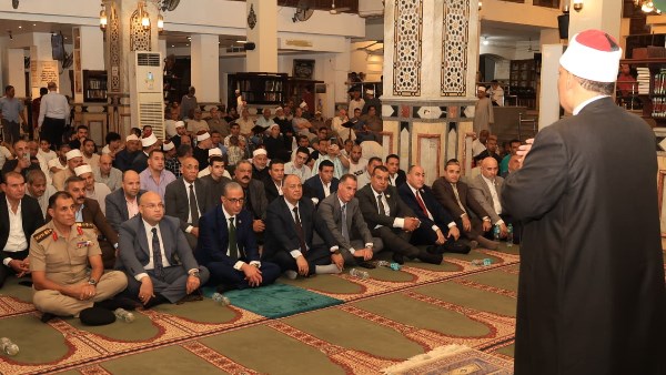 الأنصاري يشارك احتفالية مديرية أوقاف الجيزة بمناسبة ذكرى المولد النبوي الشريف في مسجد المحروسة