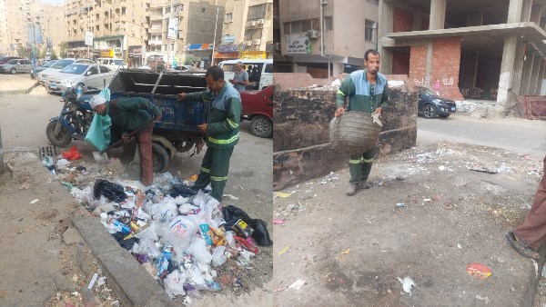 هيئة النظافة بالجيزة تستجيب لشكاوى المواطنين عبر وسائل التواصل الاجتماعي وتعمل على إزالة تراكمات القمامة