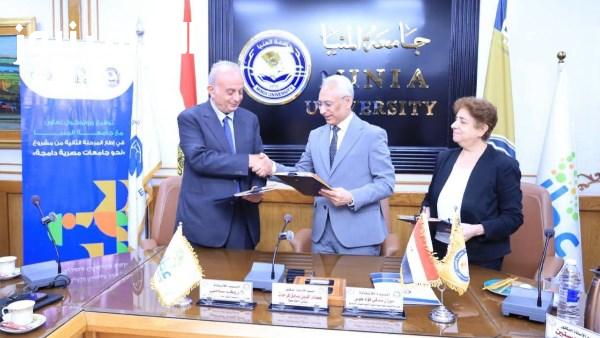 جامعة المنيا تعقد بروتوكول تعاون مع صندوق عطاء والهيئة الإنجيلية لدعم تمكين الطلاب ذوي الإعاقة
