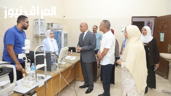 نائب رئيس جامعة قنا يزور أعمال الكشف الطبي للطلاب الجدد