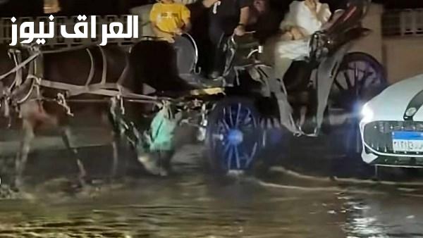 انفجار غير متوقع في خط المياه الرئيسي بكورنيش النيل بالأقصر