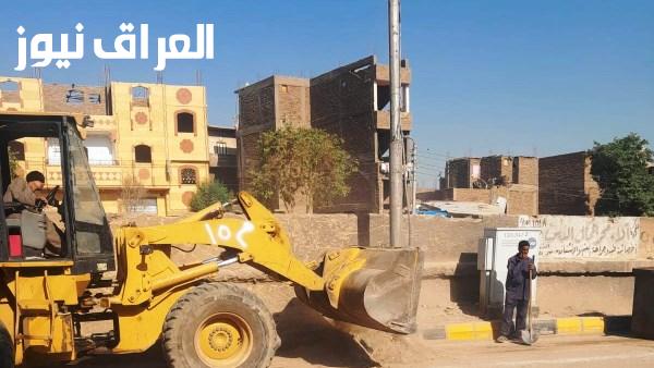 إزالة التعديات على أراضي الدولة في أسوان واستمرار رفع التراكمات في إدفو