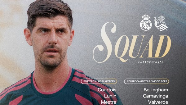 قائمة ريال مدريد لمباراة ريال سوسيداد تضم مبابي وفينيسيوس في خط الهجوم