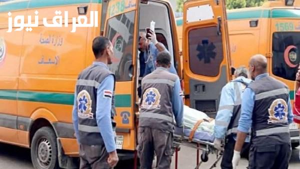 مصرع ثلاثة أشخاص وإصابة واحد وخمسين في تصادم أتوبيس بسيارة نقل على محور الضبعة