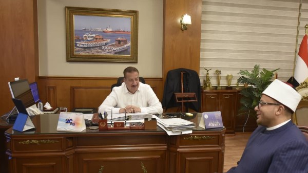 محافظ بورسعيد يلتقي وكيل وزارة الأوقاف الجديد فضيلة الشيخ محمد إبراهيم
