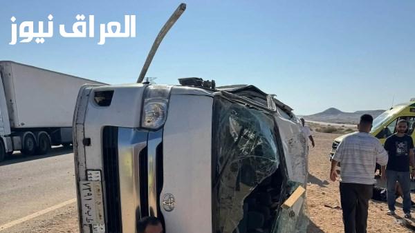 إصابة أربعة عشر من أبناء بورسعيد في حادث انقلاب ميكروباص بطريق نخل