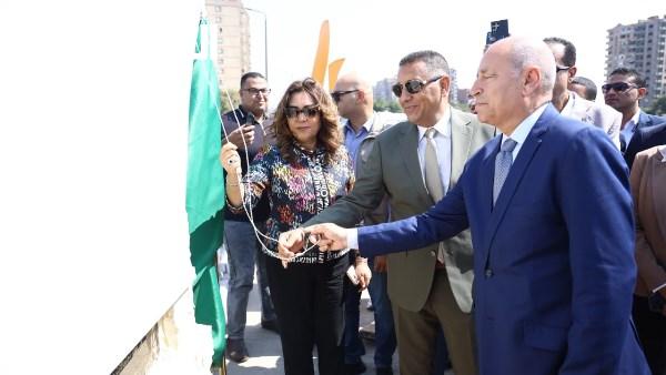وزيرة التنمية المحلية ومحافظا القليوبية والقاهرة يطلقون مشروع تطوير كوبري الأميرية