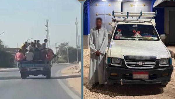 سقوط سائق نقل عمال في سوهاج متعمدًا تعريض حياة الآخرين للخطر