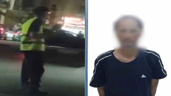 ضبط موظف يقوم بفرض رسوم مالية على سائقي السيارات في حلوان