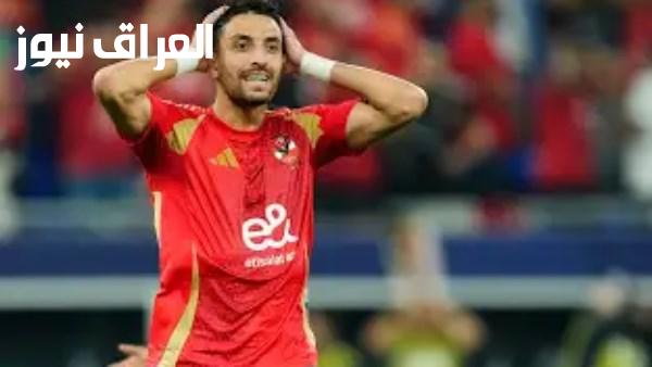 طاهر محمد طاهر يسجل الهدف الثاني للنادي الأهلي في مرمى زد