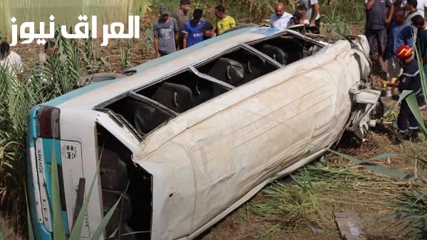 مصرع شخصين وإصابة 28 في حادث تصادم مروع بولاية تيبازة الجزائرية صور