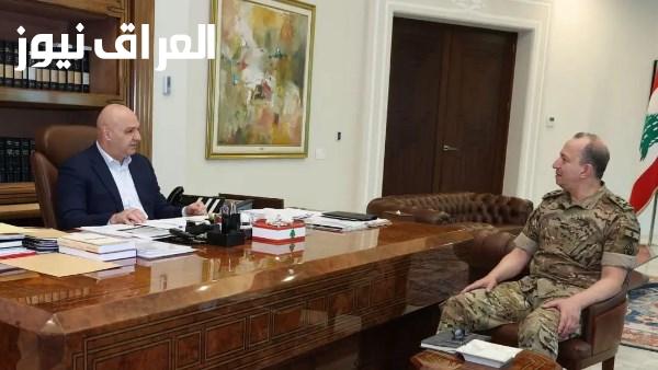 الرئيس عون يناقش الأوضاع الأمنية واعتداءات إسرائيل على الجنوب مع قائد الجيش