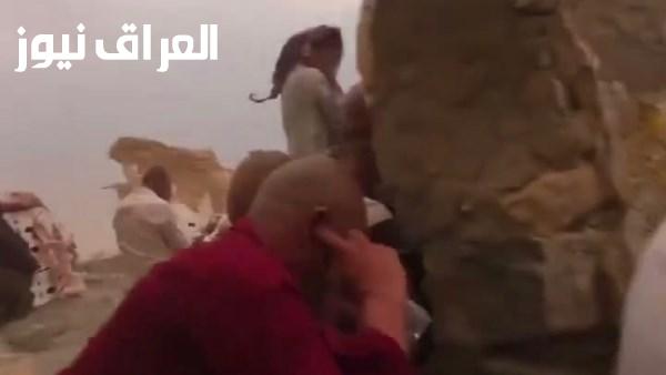 عاصفة قوية تجلب اللحظات المرعبة في قمة جبل النور بمكة