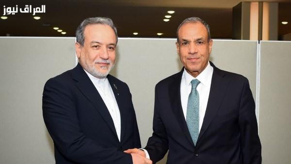 وزير الخارجية يناقش مع نظيره الإيراني سبل تقليل التوتر واستئناف الحوار الدبلوماسي بين طهران وواشنطن