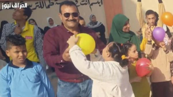 أجواء احتفالية تنشر البهجة بالونات وهدايا في استقبال الطلاب بجميع مدارس طما في أول يوم دراسي
