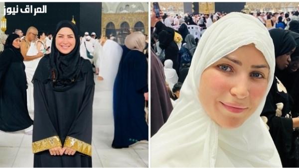 إيمان عز الدين تشارك في مناسك العمرة بأجواء روحانية مميزة