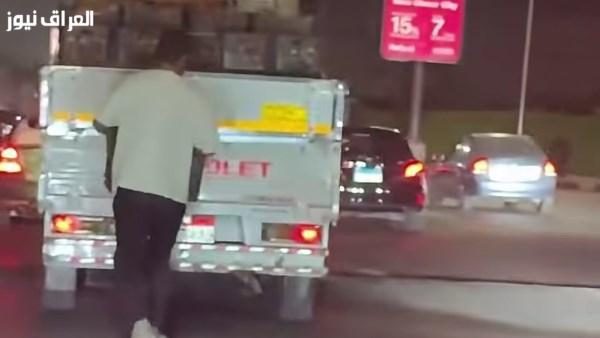 لص يحول مطبّ محور العبور إلى ساحة لعمليات السرقة بتسلق السيارات من الخلف