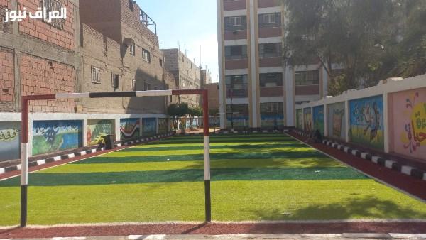 بتكلفة 500 ألف جنيه، “حماة الوطن” يجدد ملعب مدرسة “أبو بكر الصديق” في المنيا