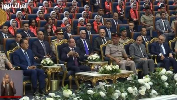 الرئيس السيسي: الأكاديمية العسكرية تهدف لإنشاء كيان جديد يلتزم بمعايير دقيقة بلا مجاملات