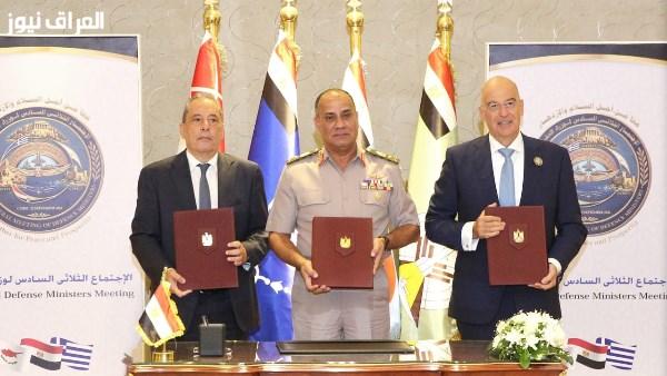 اجتماع ثلاثي بين وزراء دفاع مصر واليونان وقبرص في القاهرة لتعزيز الأمن في شرق المتوسط