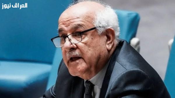 مندوب فلسطين في الأمم المتحدة يثني على الدعم المصري للقضية الفلسطينية والجهود لإنهاء حرب غزة