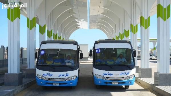 جهاز العلمين الجديدة يواصل اختبار تشغيل موقف النقل الداخلي
