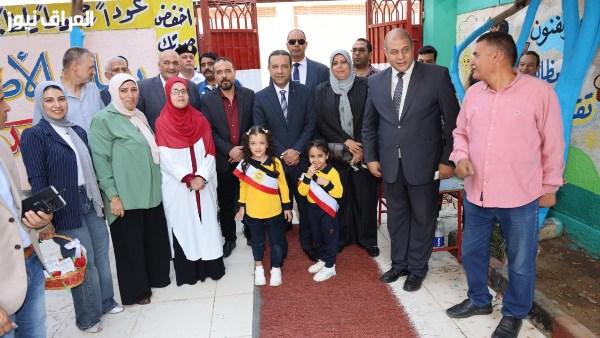 محافظ المنوفية يزور مدارس قويسنا ويعلن عن مكافأة قدرها 50 ألف جنيه في بداية العام الدراسي
