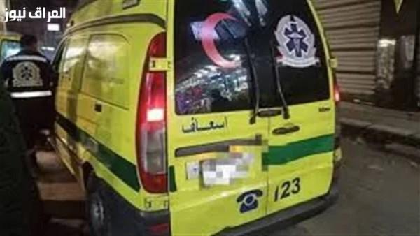 شاب يسلم نفسه بعد تعرضه لصدم سيارة إسعاف في دائري المنيا