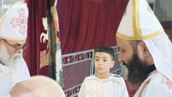 أطفال مار جرجس في أرمنت الحيط يتفاعلون مع القداس الإلهي بالأقصر