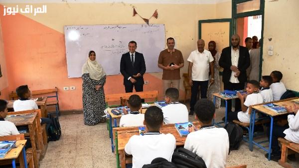 محافظ أسوان يوجه بتوفير بيئة ملائمة للطلاب خلال جولته في المدارس مع انطلاق العام الدراسي الجديد