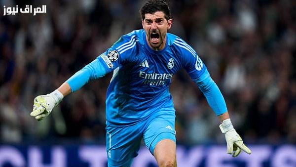 ريال مدريد يقترب من تمديد عقد تيبو كورتوا حتى عام 2028