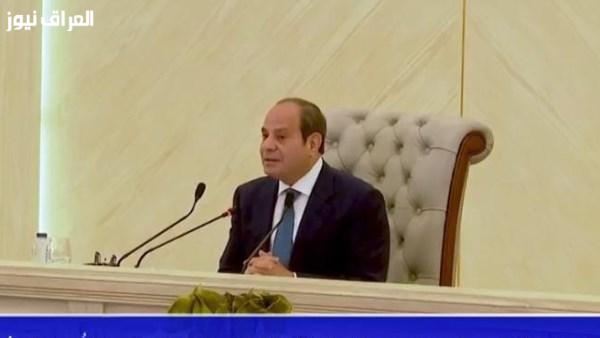 الرئيس السيسي: جهود التهجير مستمرة، وحل الدولتين هو الطريق نحو السلام والاستقرار