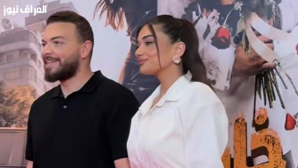 ملك زاهر تبارك لخطيبها شريف الليثي بمناسبة فيلمه الجديد “مطلوب عائلياً”