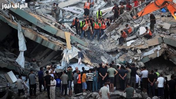 تفاقم الأوضاع في غزة: انهيار المباني على النازحين واستمرار المعاناة الإنسانية