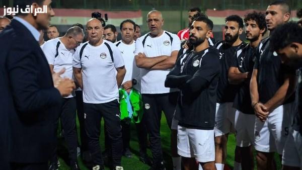 وزير الرياضة يشهد التدريب الأخير لمنتخب مصر في مركز المنتخبات