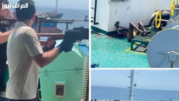 عراقيون يواجهون قراصنة صوماليين في عرض البحر لإنقاذ ناقلة نفط
