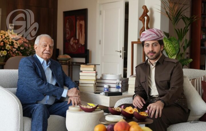 فخري كريم يستضيف السيد آرين مسرور بارزاني