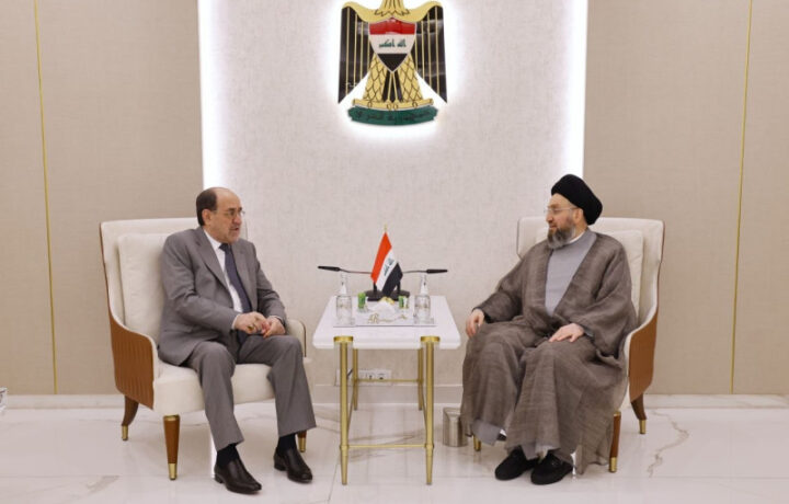 الحكيم والمالكي يؤكدان التزامهما بإقامة حوار لحصر السلاح بيد الدولة